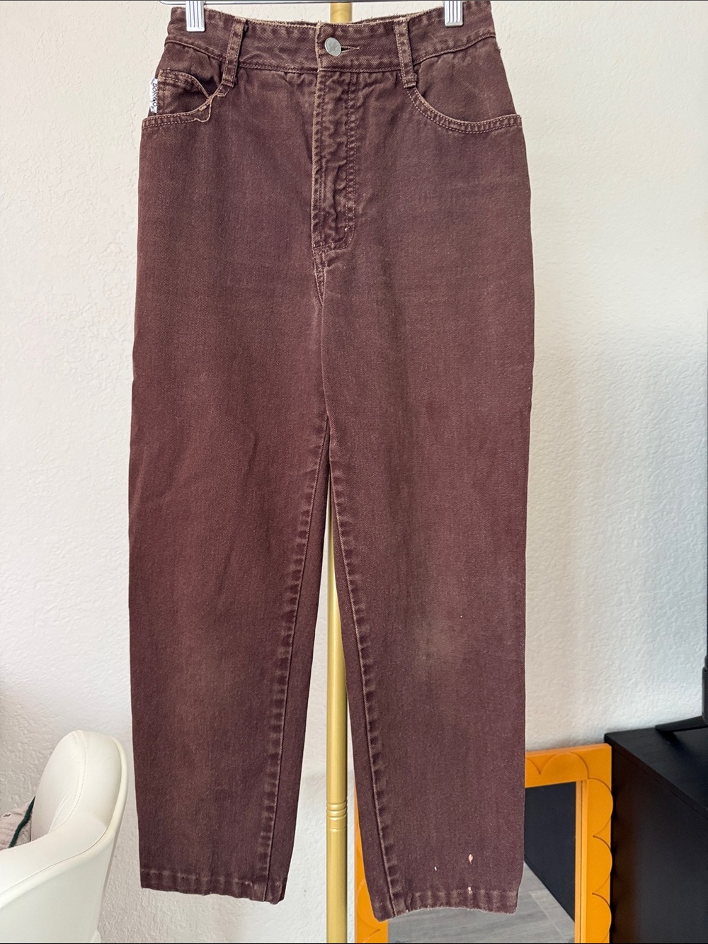 Vintage BONGO Brown High-Waist Jeans